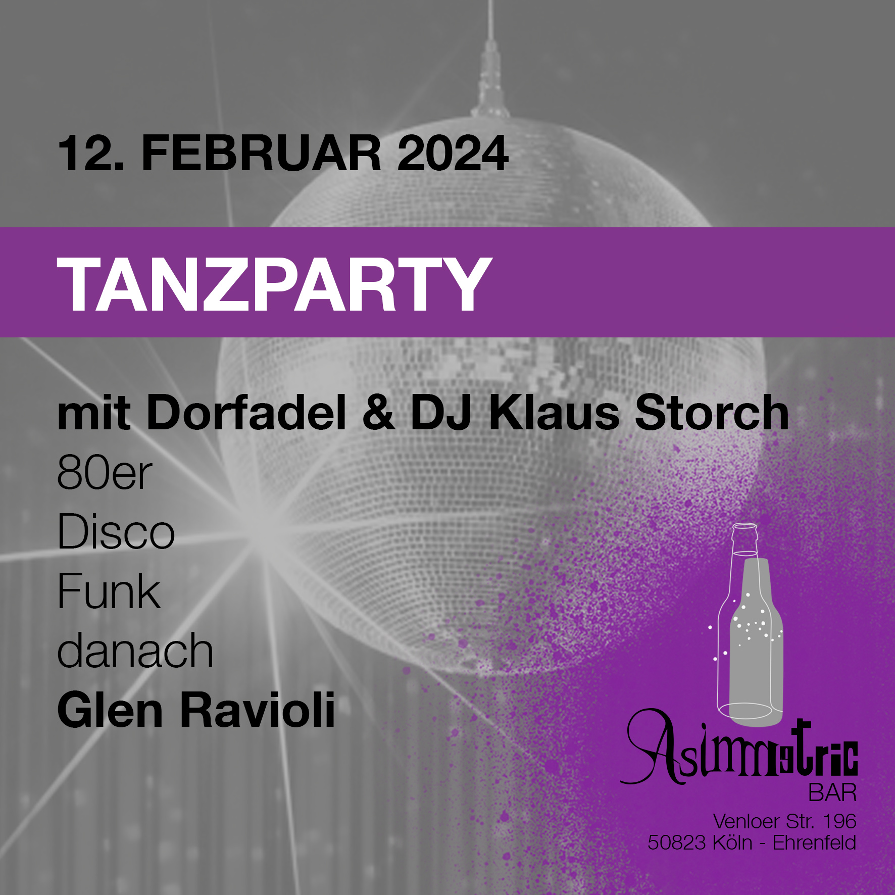 Tanzparty - 12.2.2024 - Asimmetric Bar